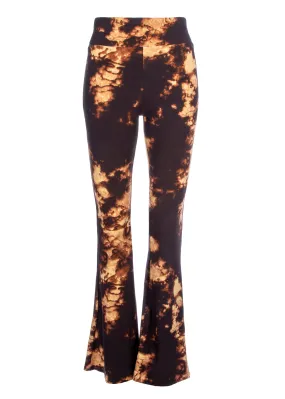 Tie Dye Bell Bottoms Flared Wide Leg Pants