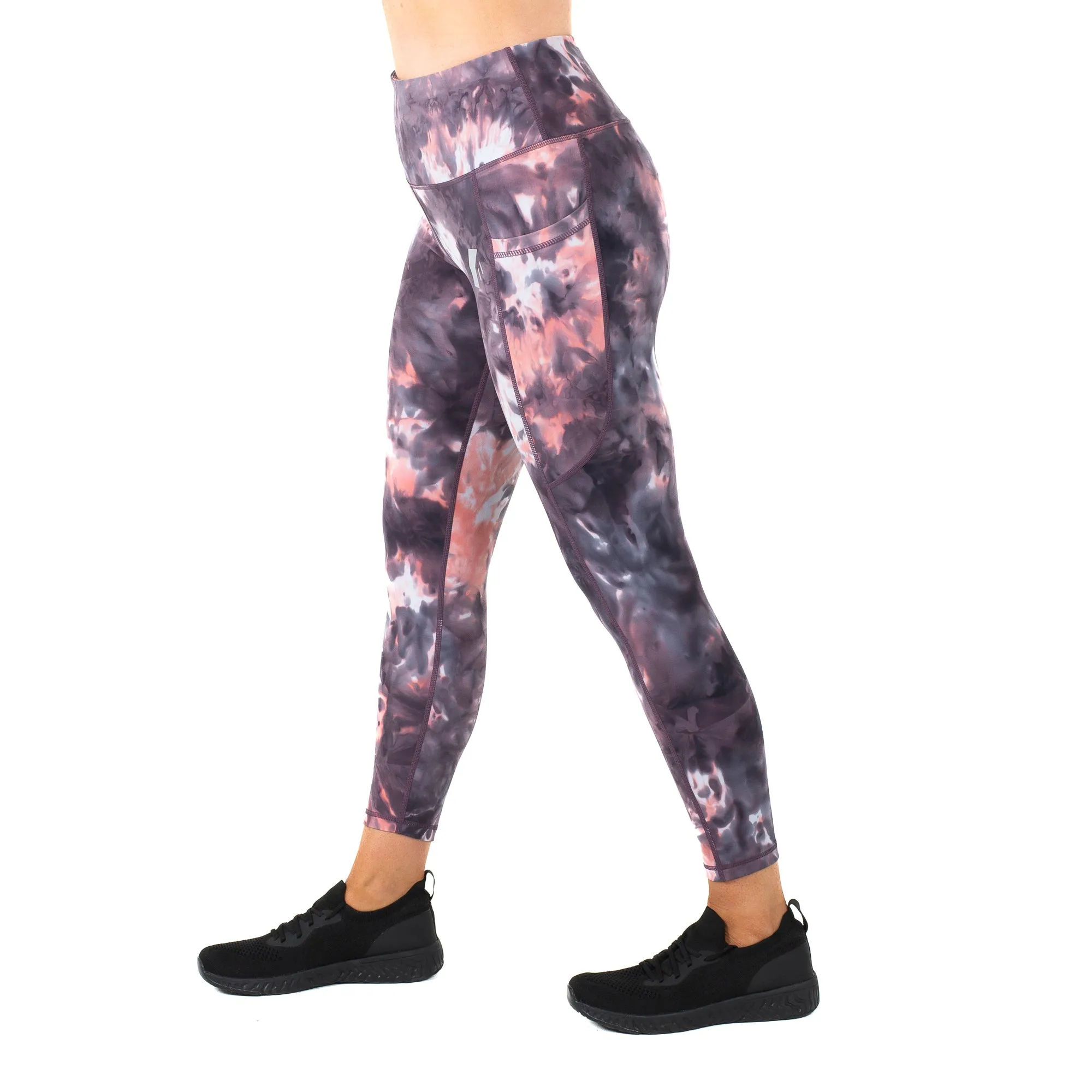 Tie Dye Leggings Amethyst/Rose