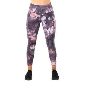 Tie Dye Leggings Amethyst/Rose