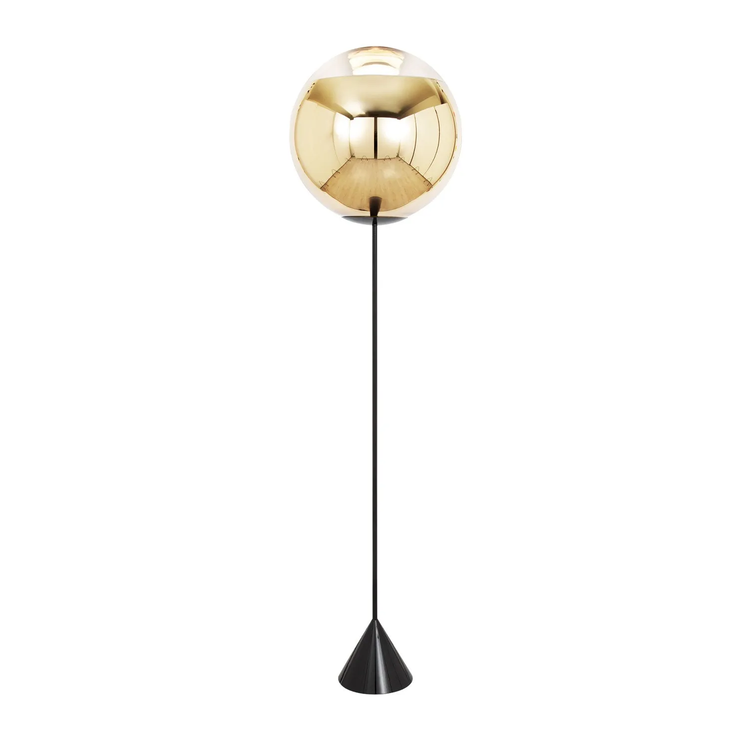 tom dixon | mirror ball floor lamp | cone slim | ensemble