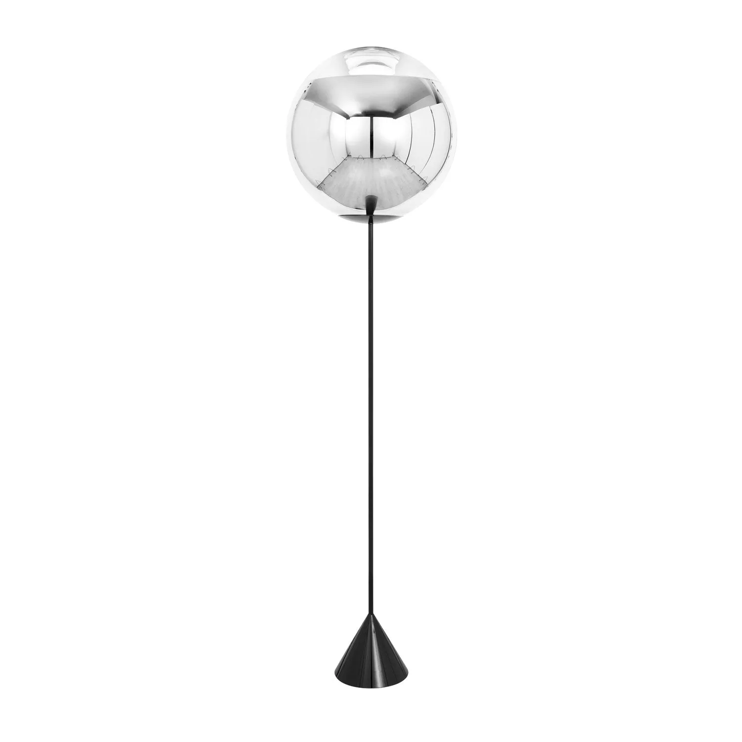 tom dixon | mirror ball floor lamp | cone slim | ensemble