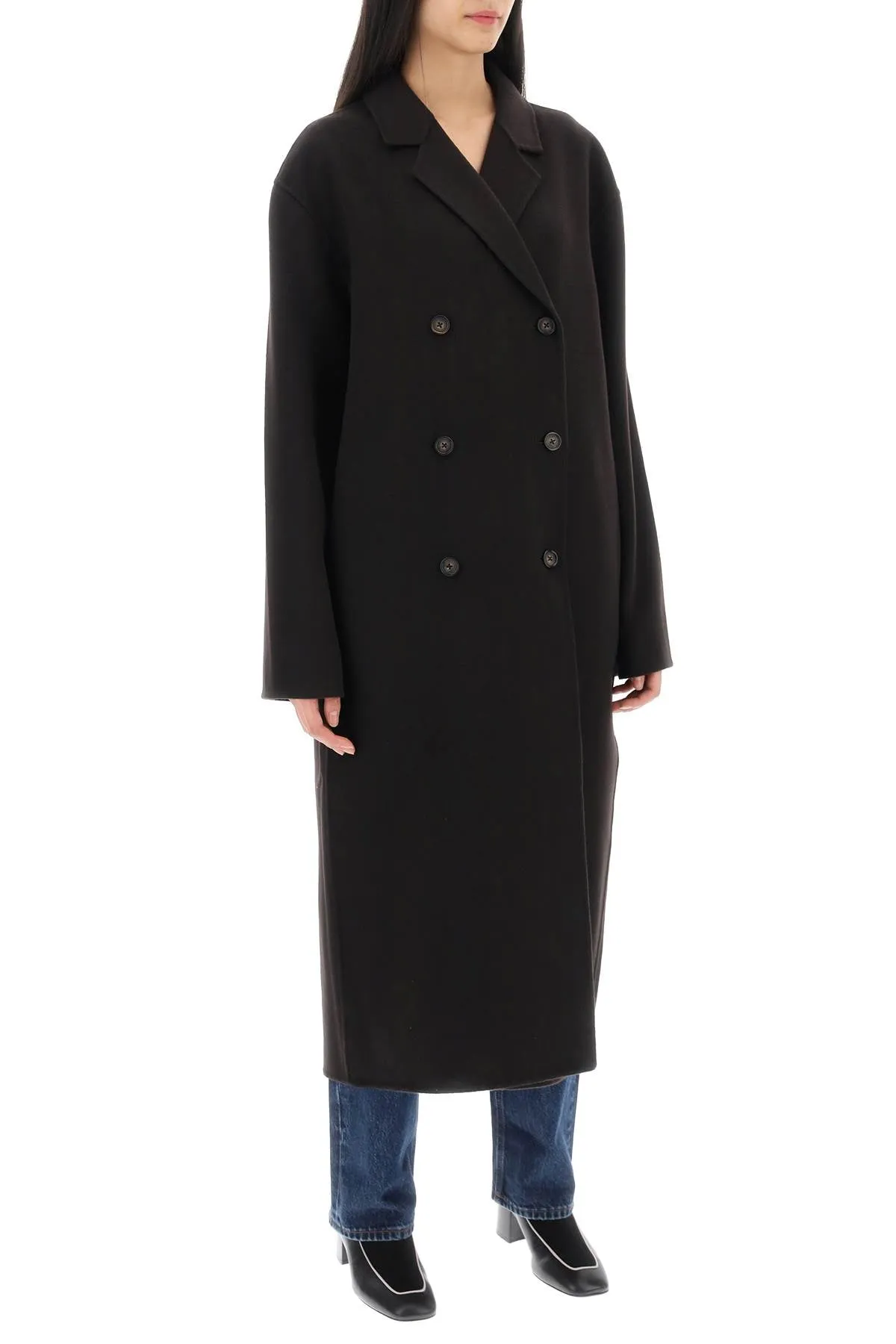 Toteme Oversized Double-Breasted Wool Coat