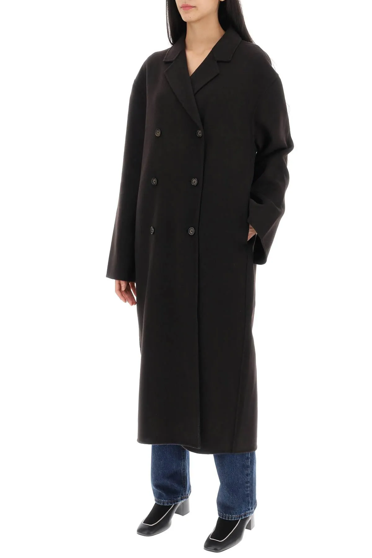 Toteme Oversized Double-Breasted Wool Coat