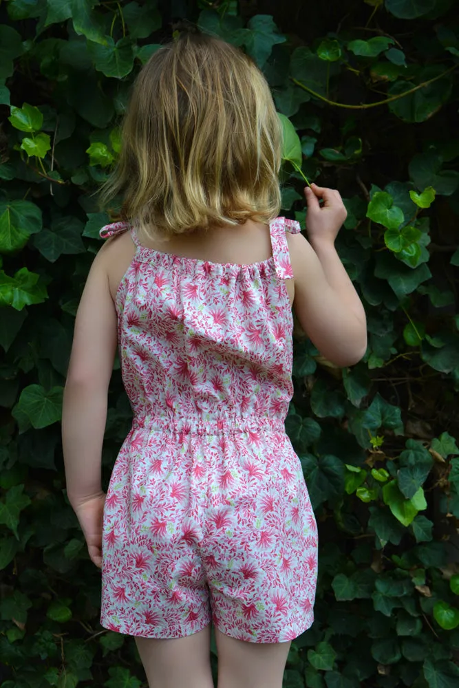 Tots to teens dress & romper sewing pattern Peachy Dress & Playsuit sizes 2-14 years