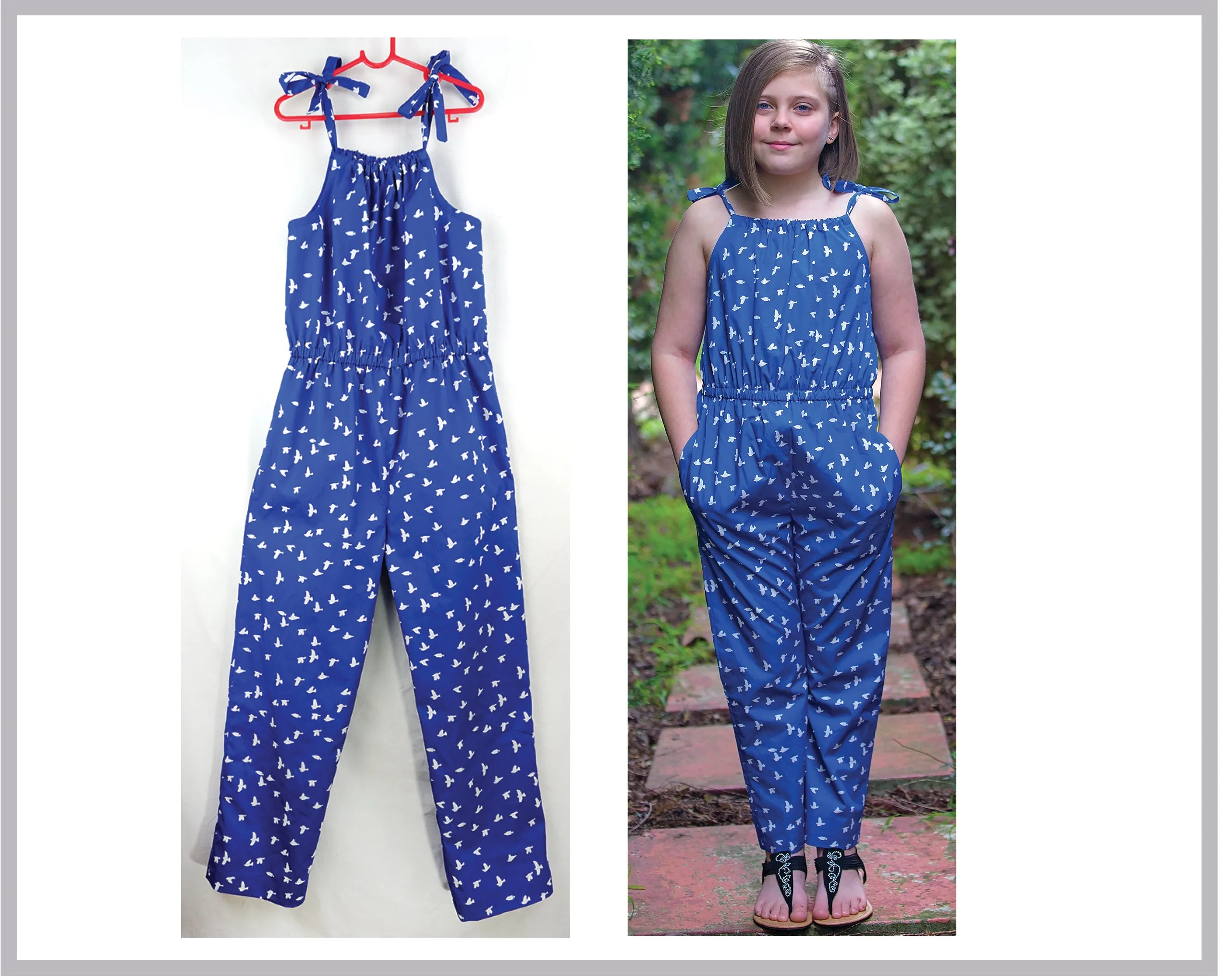 Tots to teens dress & romper sewing pattern Peachy Dress & Playsuit sizes 2-14 years