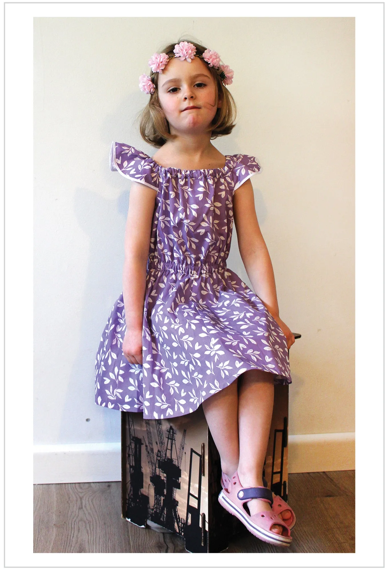 Tots to teens dress & romper sewing pattern Peachy Dress & Playsuit sizes 2-14 years