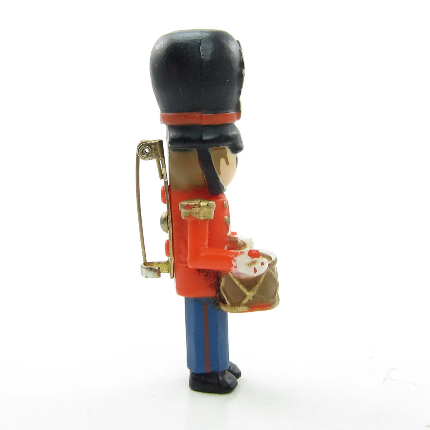 Toy Soldier with Drum Pin Vintage Hallmark Christmas Lapel