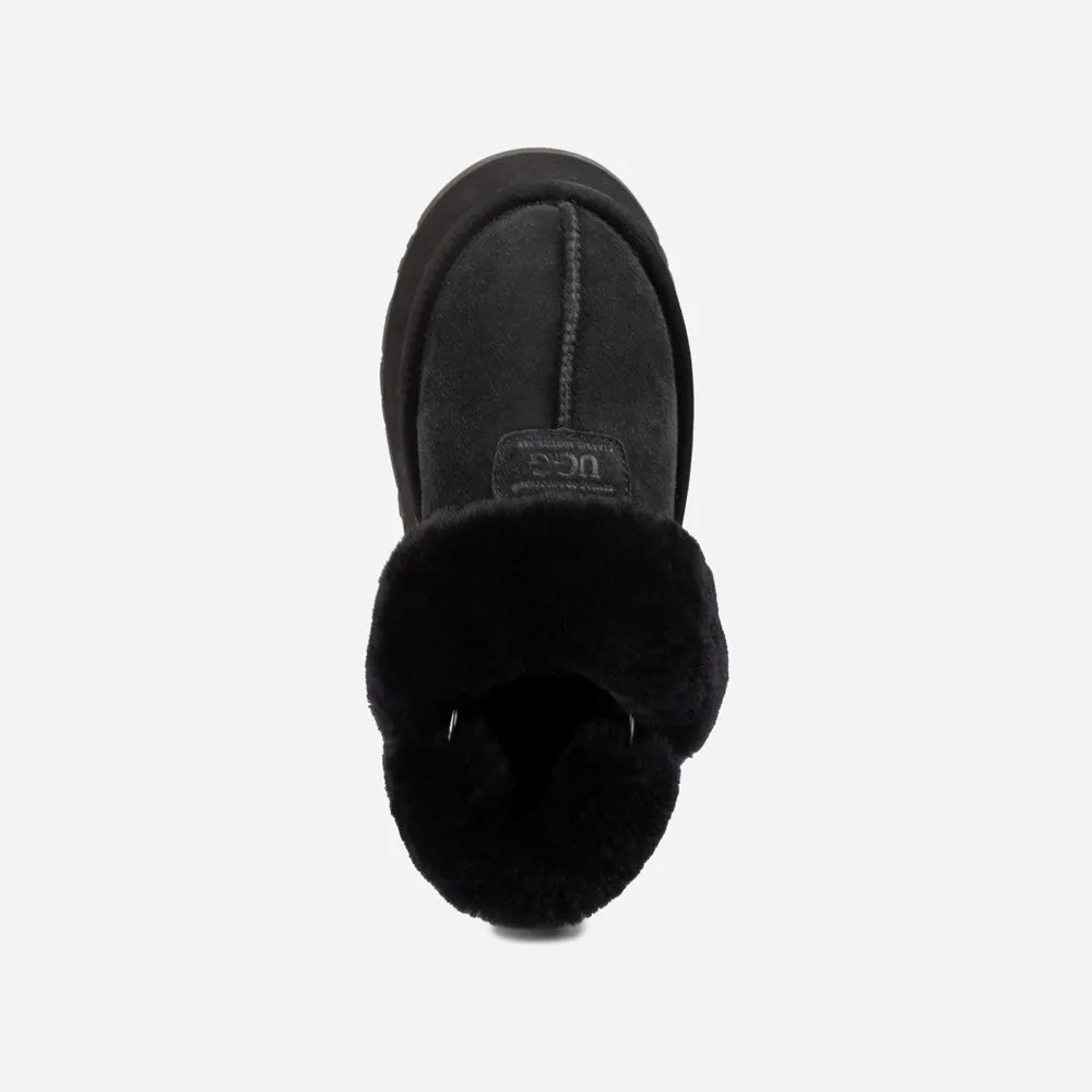 Ugg Coquette Platform Slipper (Elastic Logo & Wool Strap) (Detachable Feature)