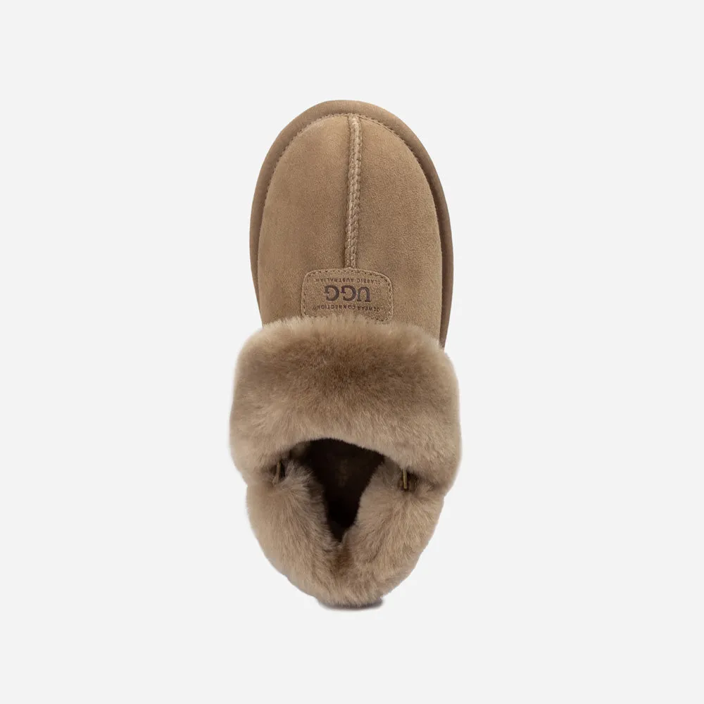 Ugg Coquette Slipper (Elastic Logo & Wool Strap) (Detachable Feature)