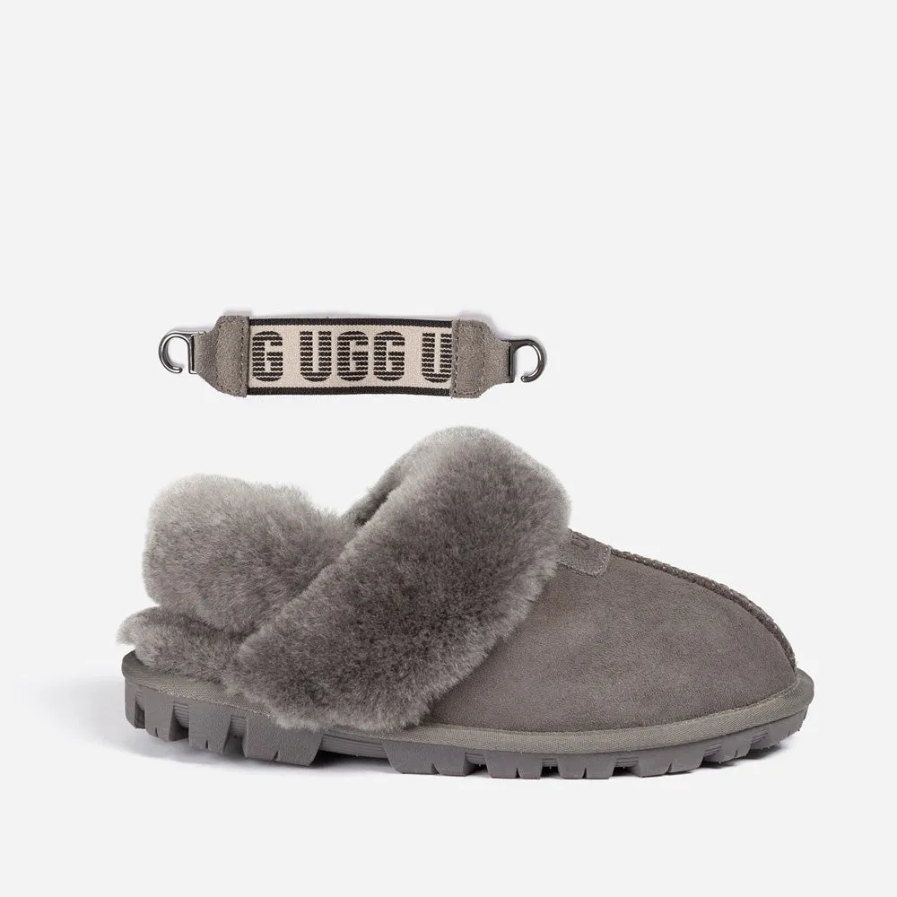 Ugg Coquette Slipper (Elastic Logo & Wool Strap) (Detachable Feature)