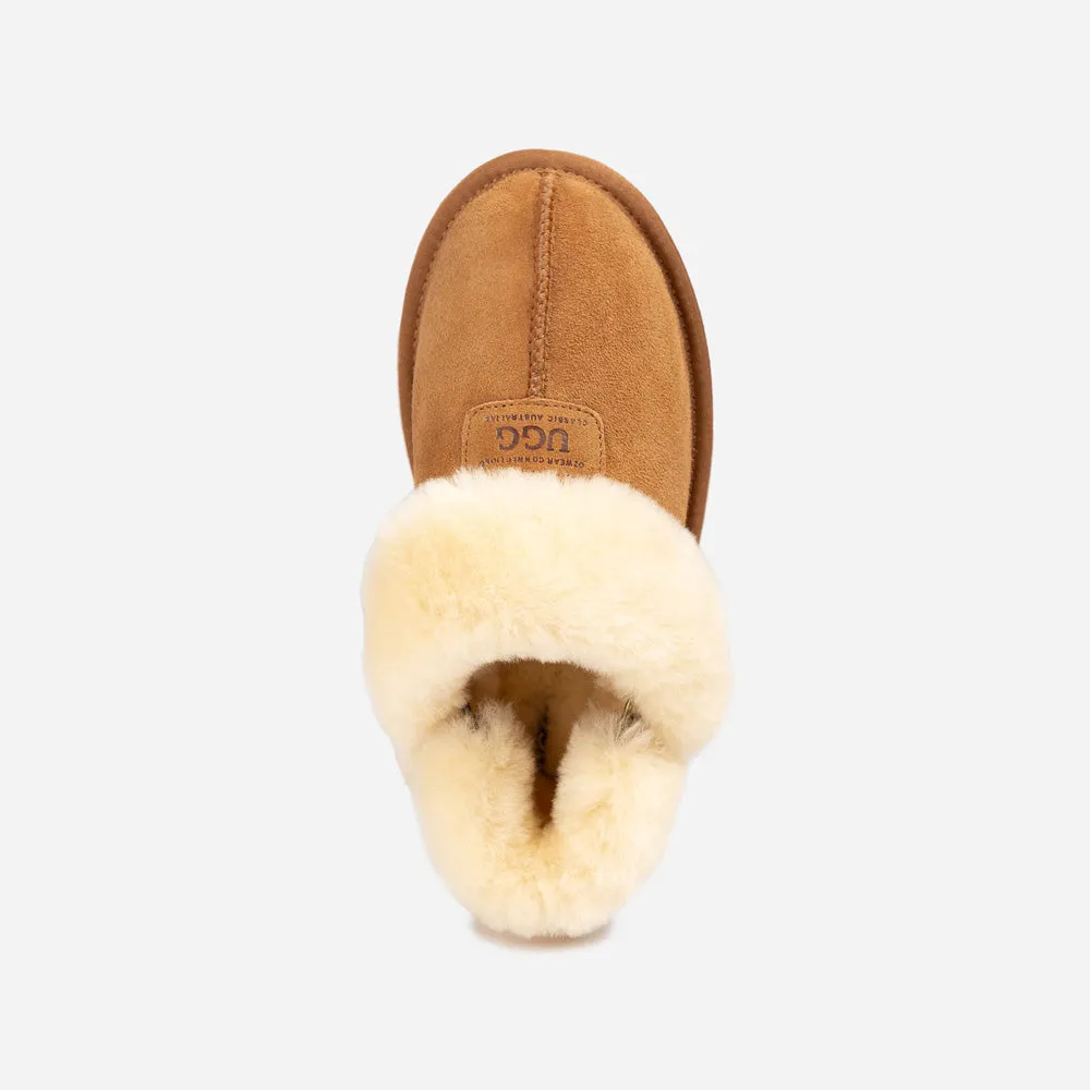 Ugg Coquette Slipper (Elastic Logo & Wool Strap) (Detachable Feature)