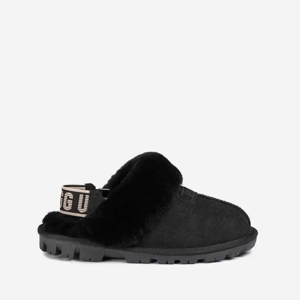 Ugg Coquette Slipper (Elastic Logo & Wool Strap) (Detachable Feature)