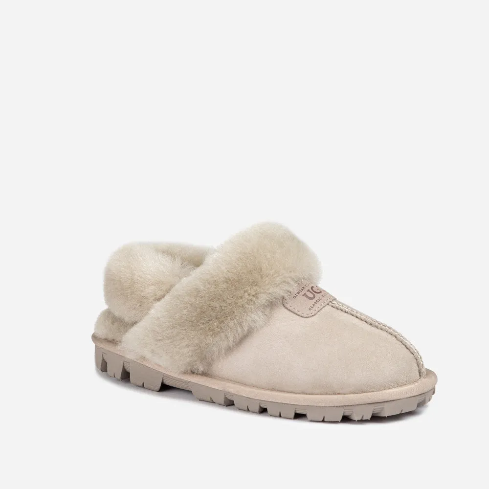 Ugg Coquette Slipper (Elastic Logo & Wool Strap) (Detachable Feature)