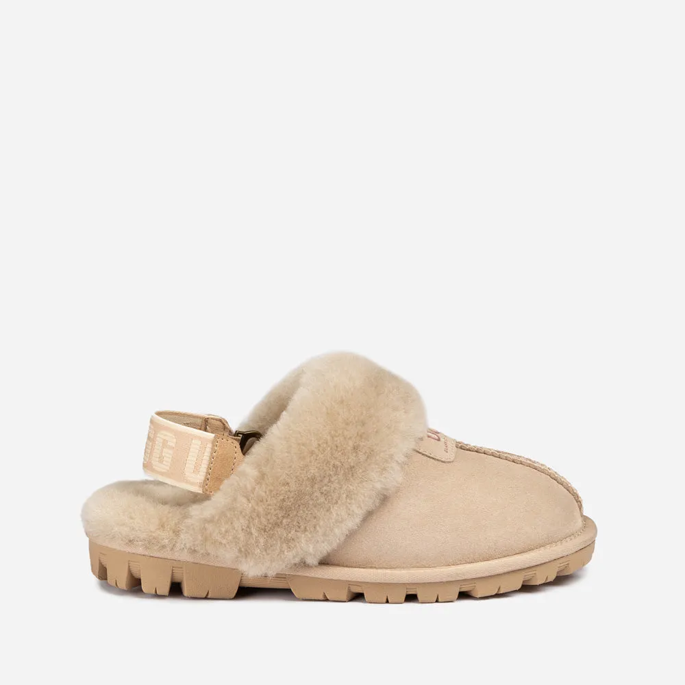 Ugg Coquette Slipper (Elastic Logo & Wool Strap) (Detachable Feature)