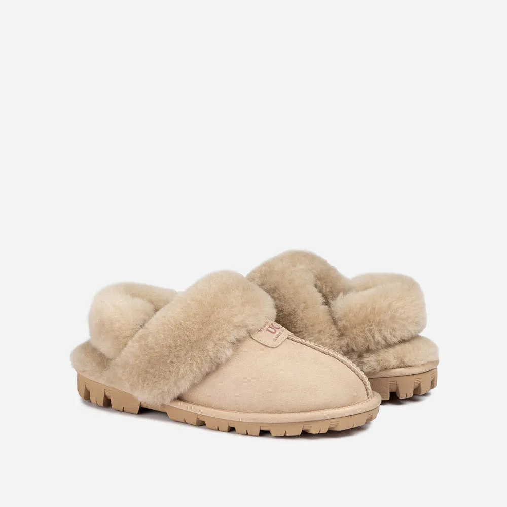 Ugg Coquette Slipper (Elastic Logo & Wool Strap) (Detachable Feature)