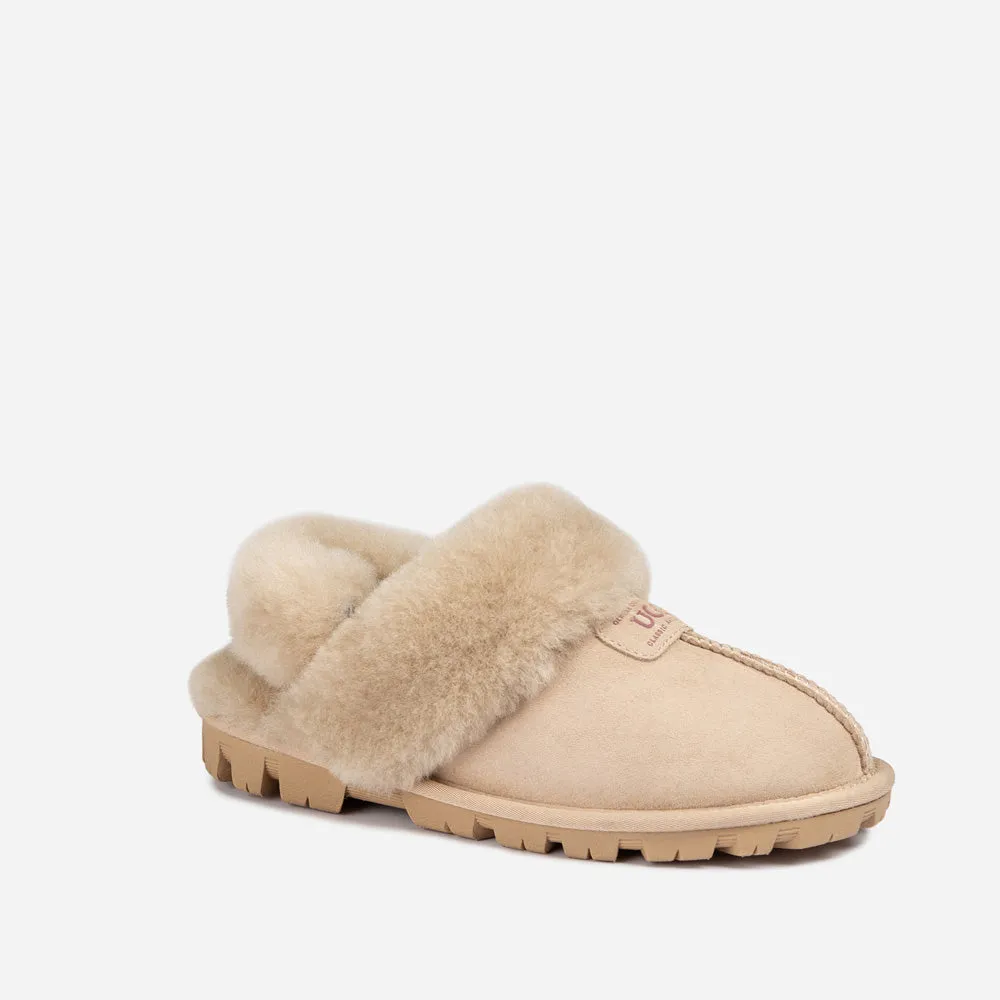 Ugg Coquette Slipper (Elastic Logo & Wool Strap) (Detachable Feature)