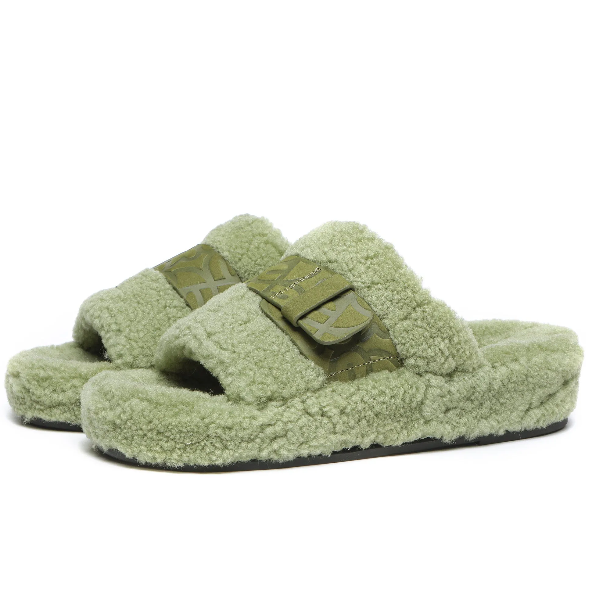 UGG Georgie Sheepskin Wool Slides