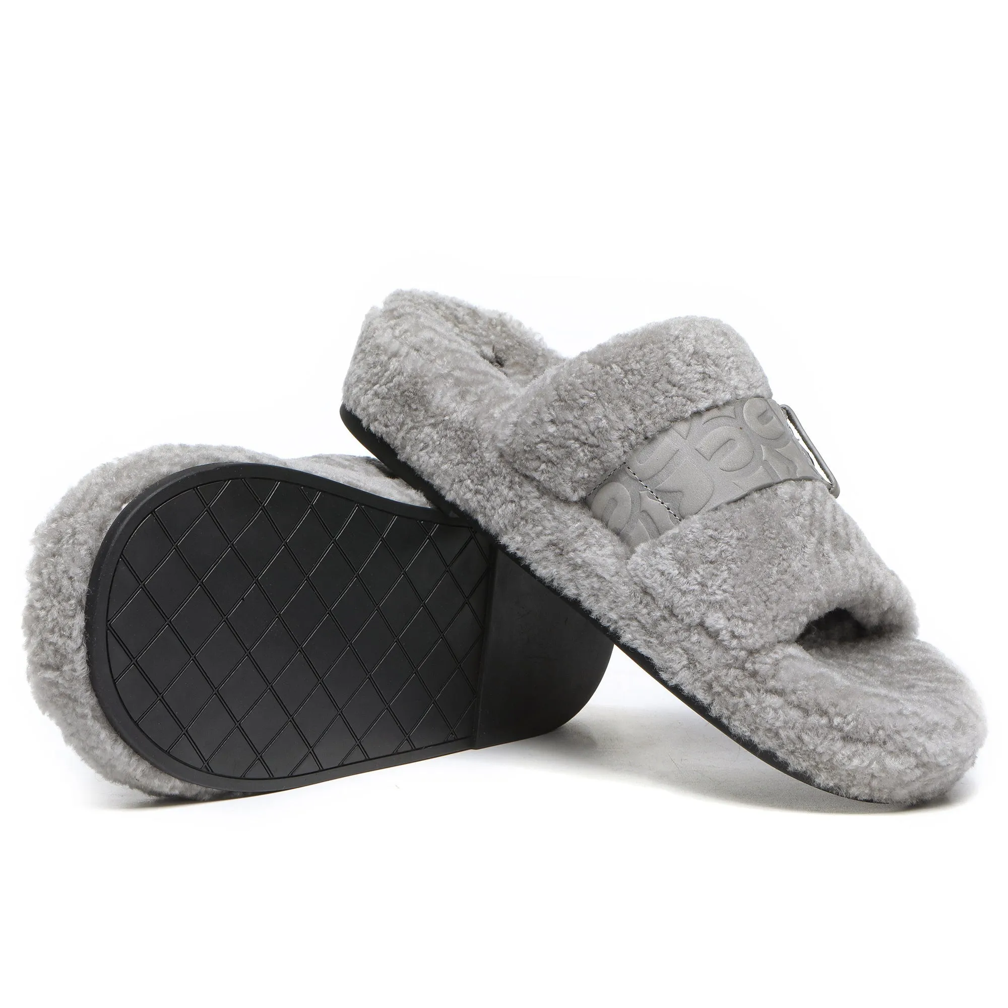 UGG Georgie Sheepskin Wool Slides