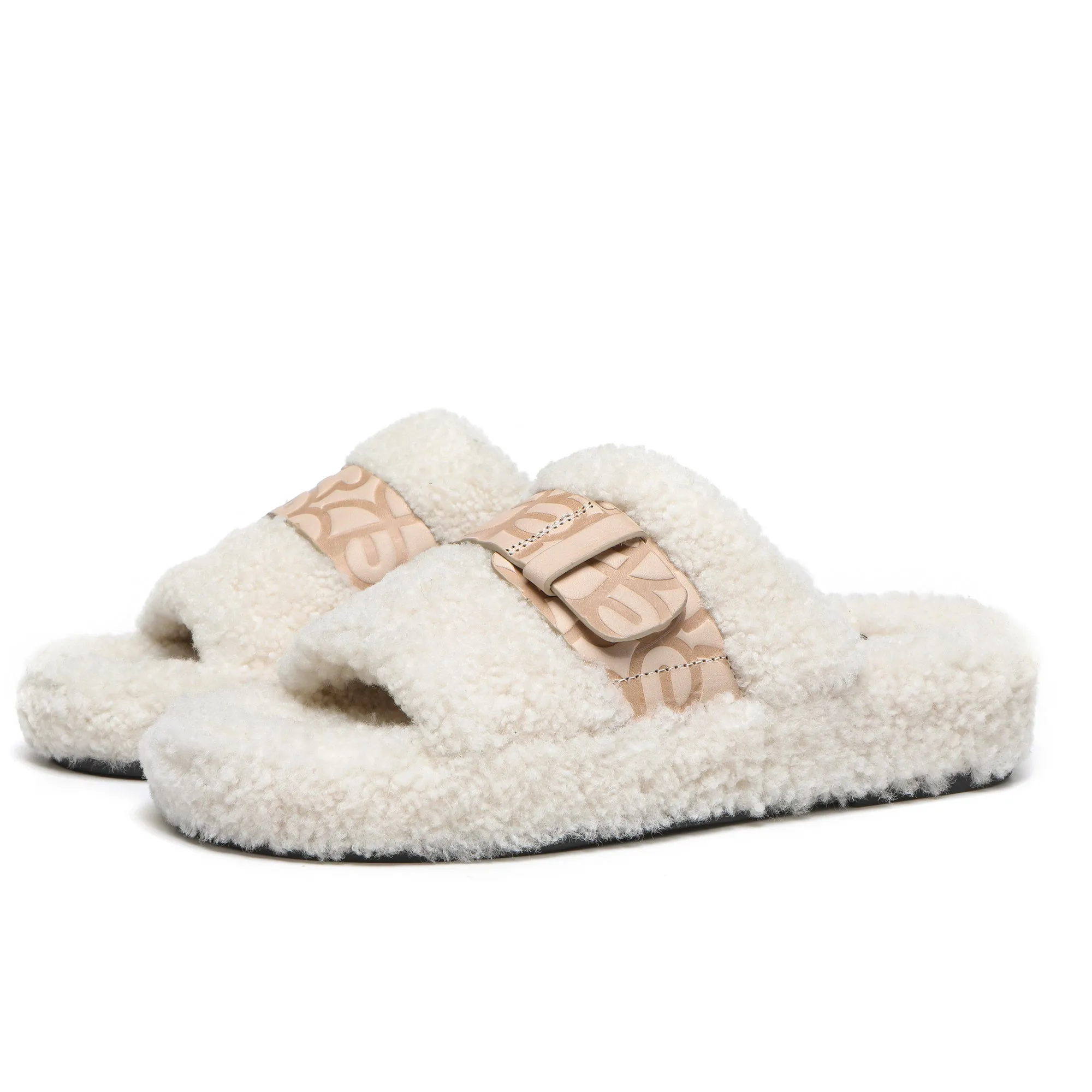 UGG Georgie Sheepskin Wool Slides