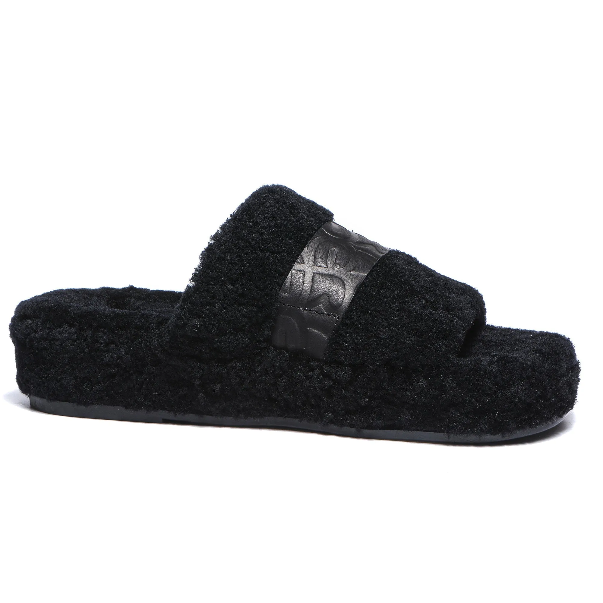 UGG Georgie Sheepskin Wool Slides