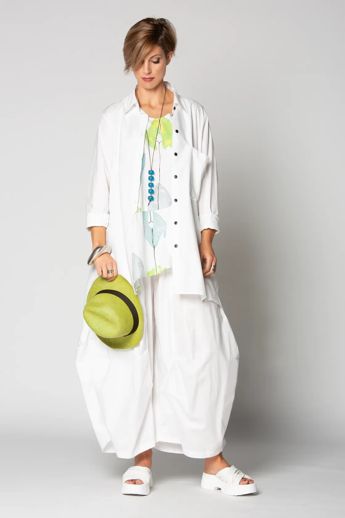 Ulla Shirt in White Carnaby