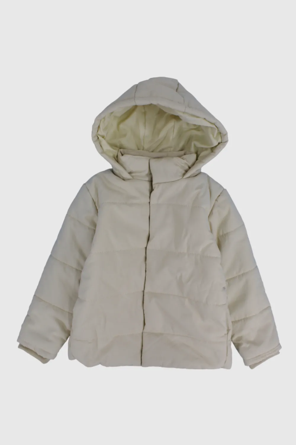 Unisex Beige Puffer Jacket