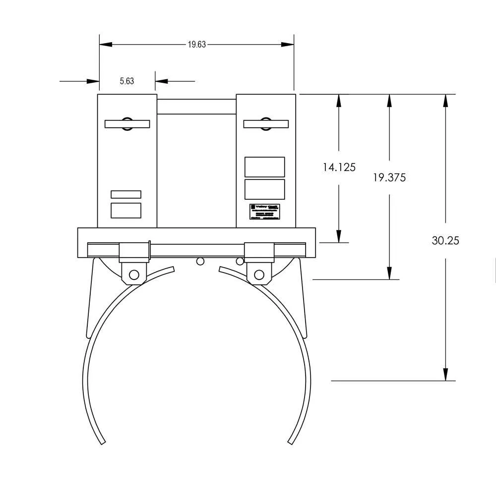 Valley Craft Steel Drum Grabber Forklift Attachments