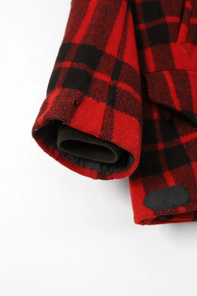 vintage 40s Sportclad wool plaid coat