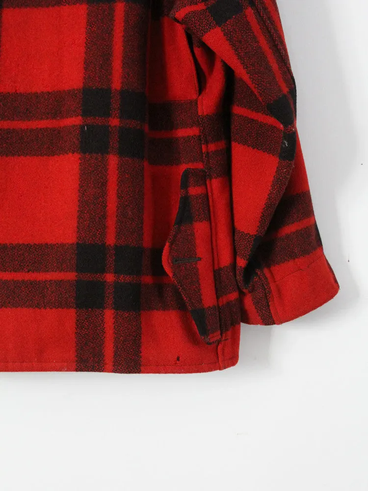 vintage 40s Sportclad wool plaid coat