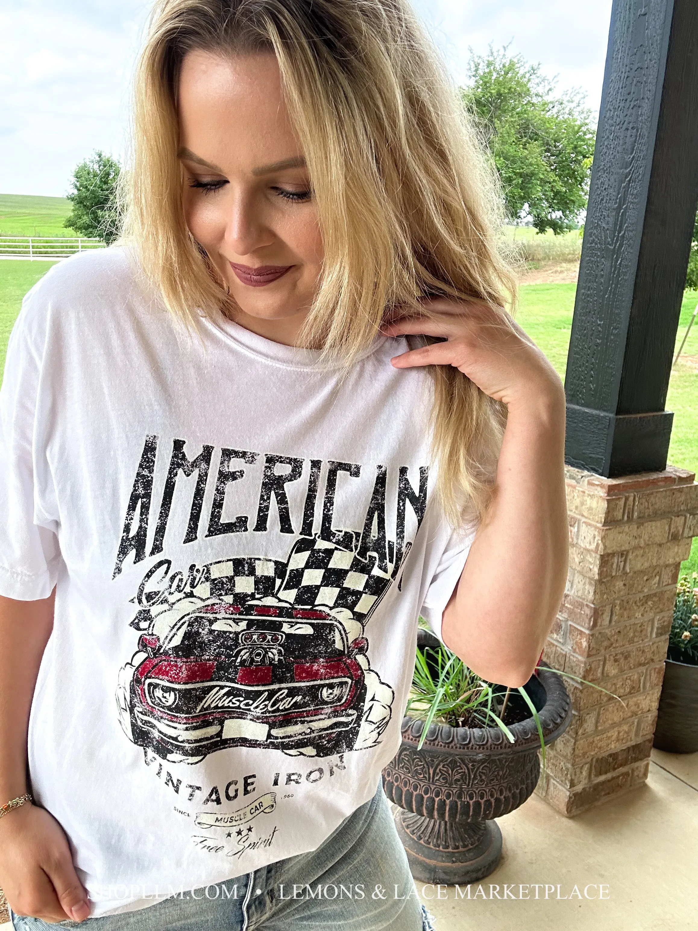 Vintage Muscle Car Graphic Tee