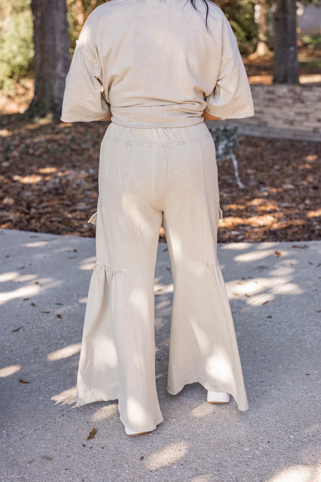 Vintage Trends Washed Khaki Pants