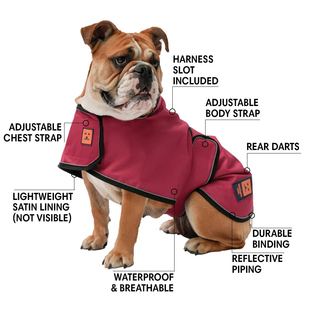 Waterproof Shower Lightweight Bulldog Dog Coat