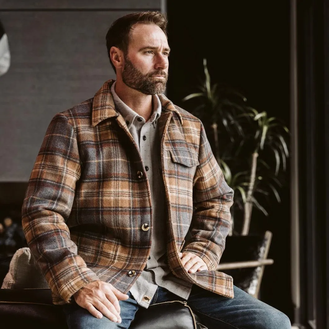 Wesley Wool Jacket | Brown Plaid