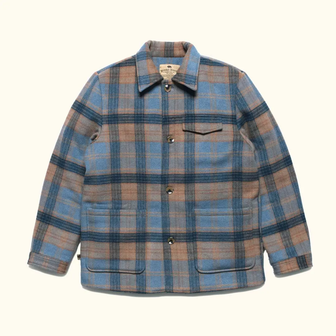 Wesley Wool Jacket | Sky Valley Plaid