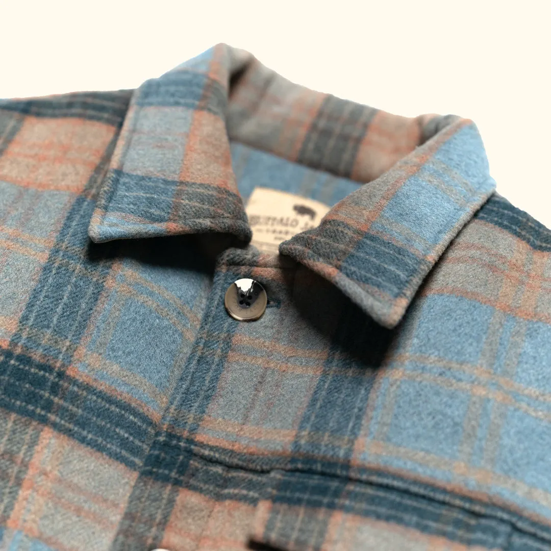 Wesley Wool Jacket | Sky Valley Plaid