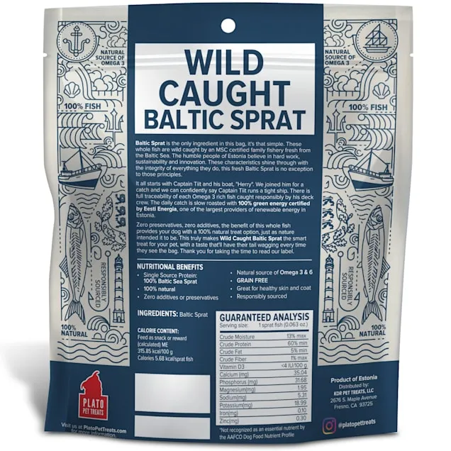 Wild Caught Baltic Sprat Dog Treats