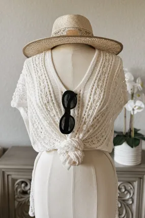 Women's Crochet Dress Swim Cover Up | Ivory