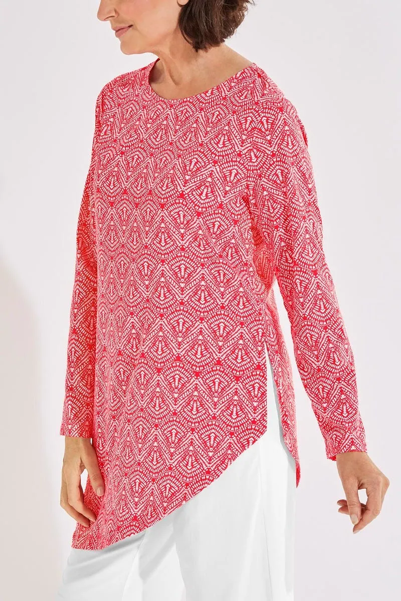 Women's Felanti Fashion Tunic Top  |  Radiant Coral Alluvia