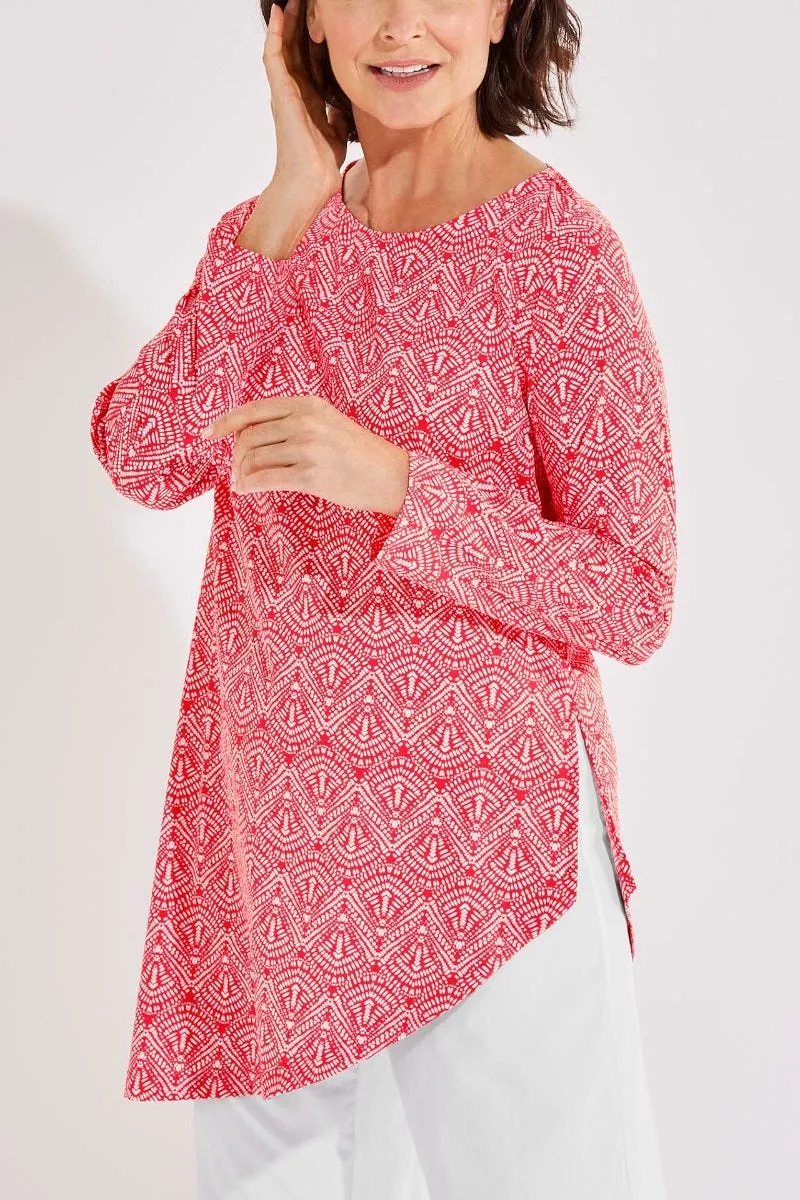 Women's Felanti Fashion Tunic Top  |  Radiant Coral Alluvia