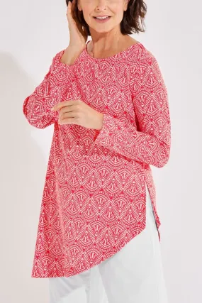 Women's Felanti Fashion Tunic Top  |  Radiant Coral Alluvia