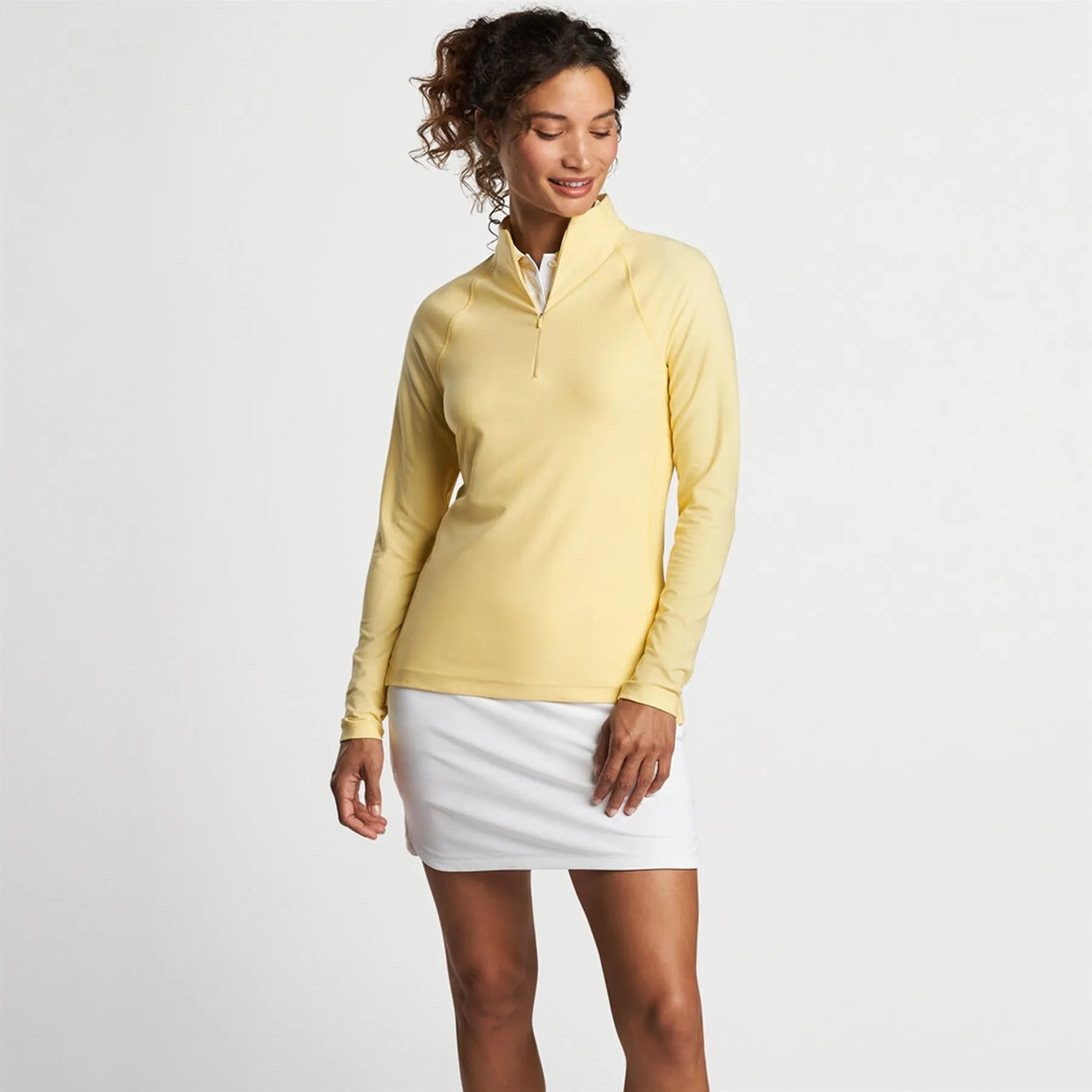 Womens Melange Raglan Sleeve Perth Mid Layer Morning Sun - SS24