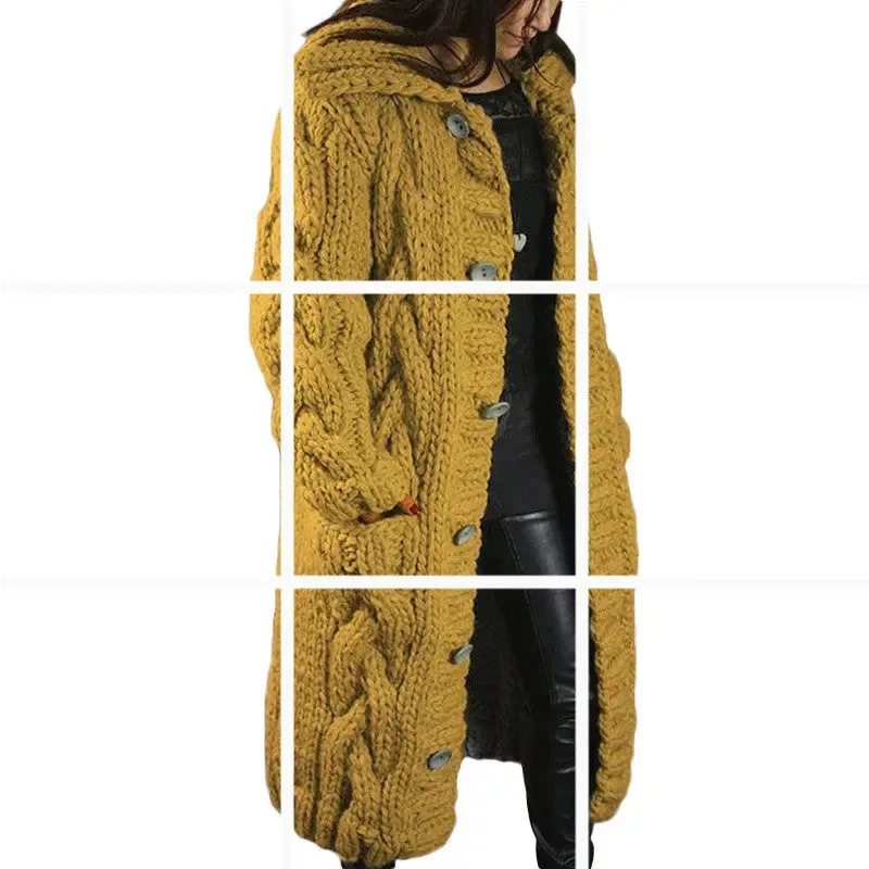 Women's Plus Size Cardigan Coat