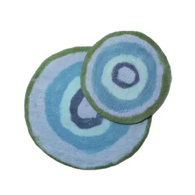 Wool Pet Mat, Blue Agate