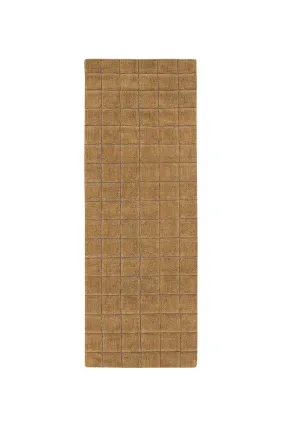 WOOL RUNNER RUG MOSAIC OCHRE