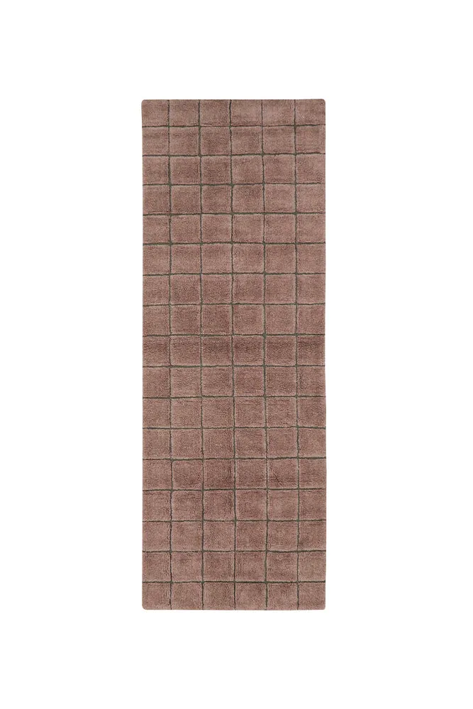 WOOL RUNNER RUG MOSAIC QUARTZ