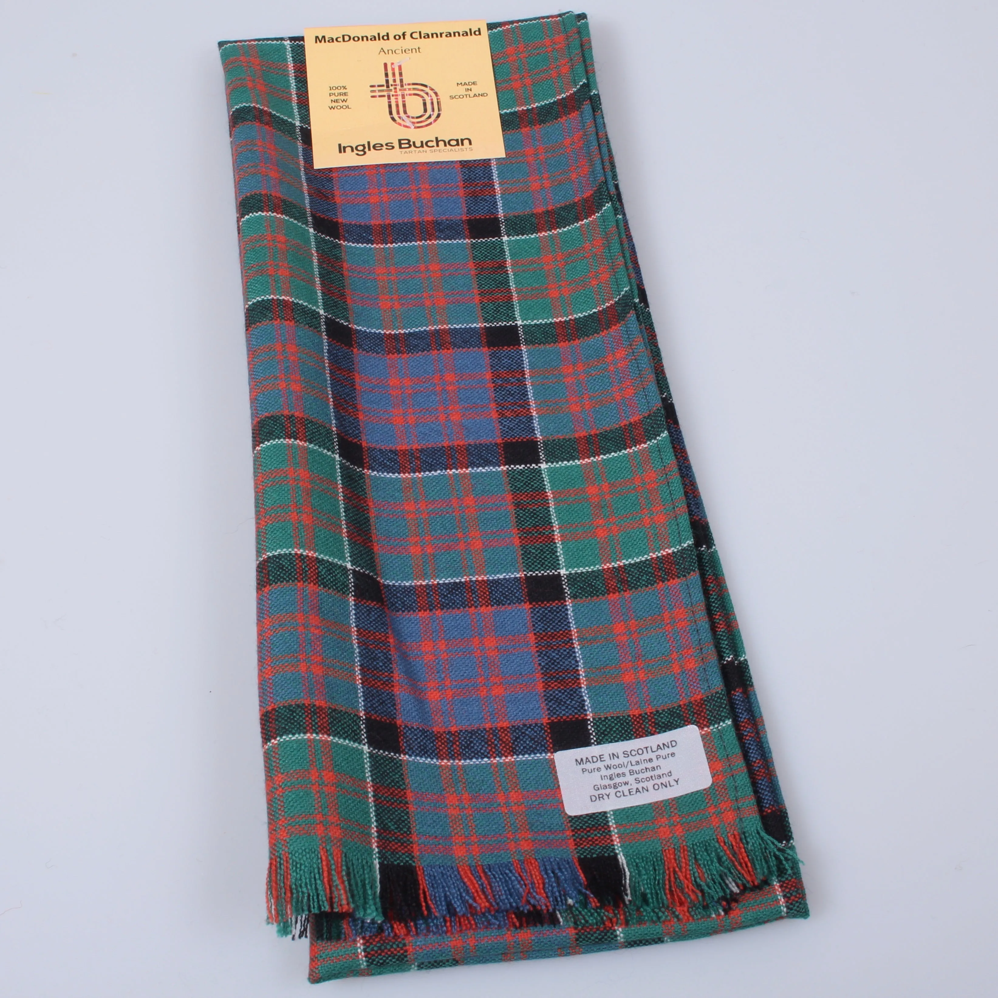 Wool Scarf in MacDonald of Clanranald Ancient Tartan