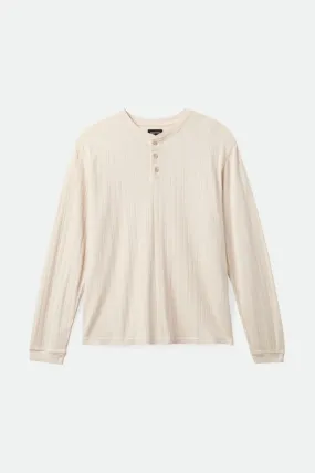 Wren Ribbed L/S Henley - Beige