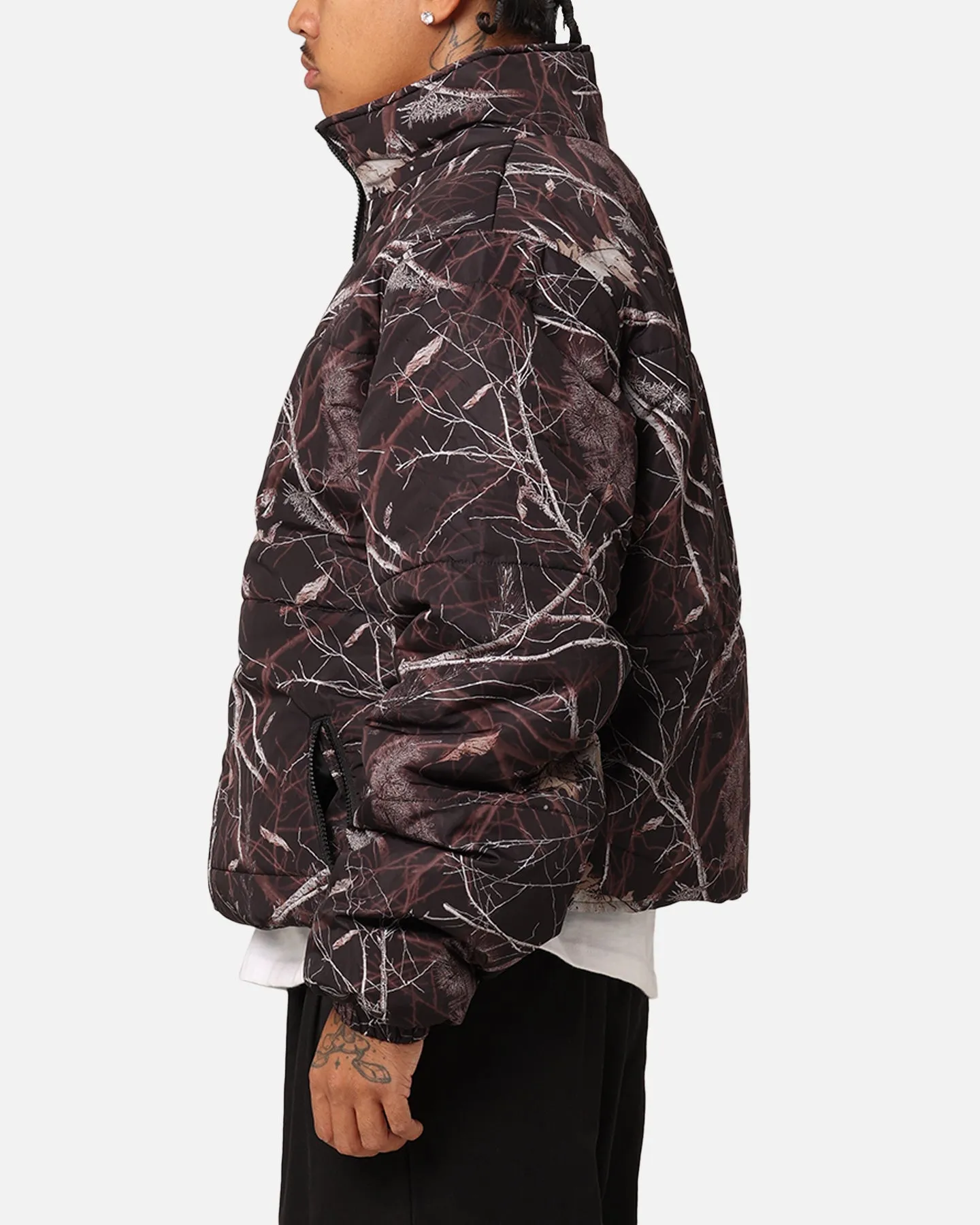 X-Large Wave Dye Puffer Jacket Dark Camo