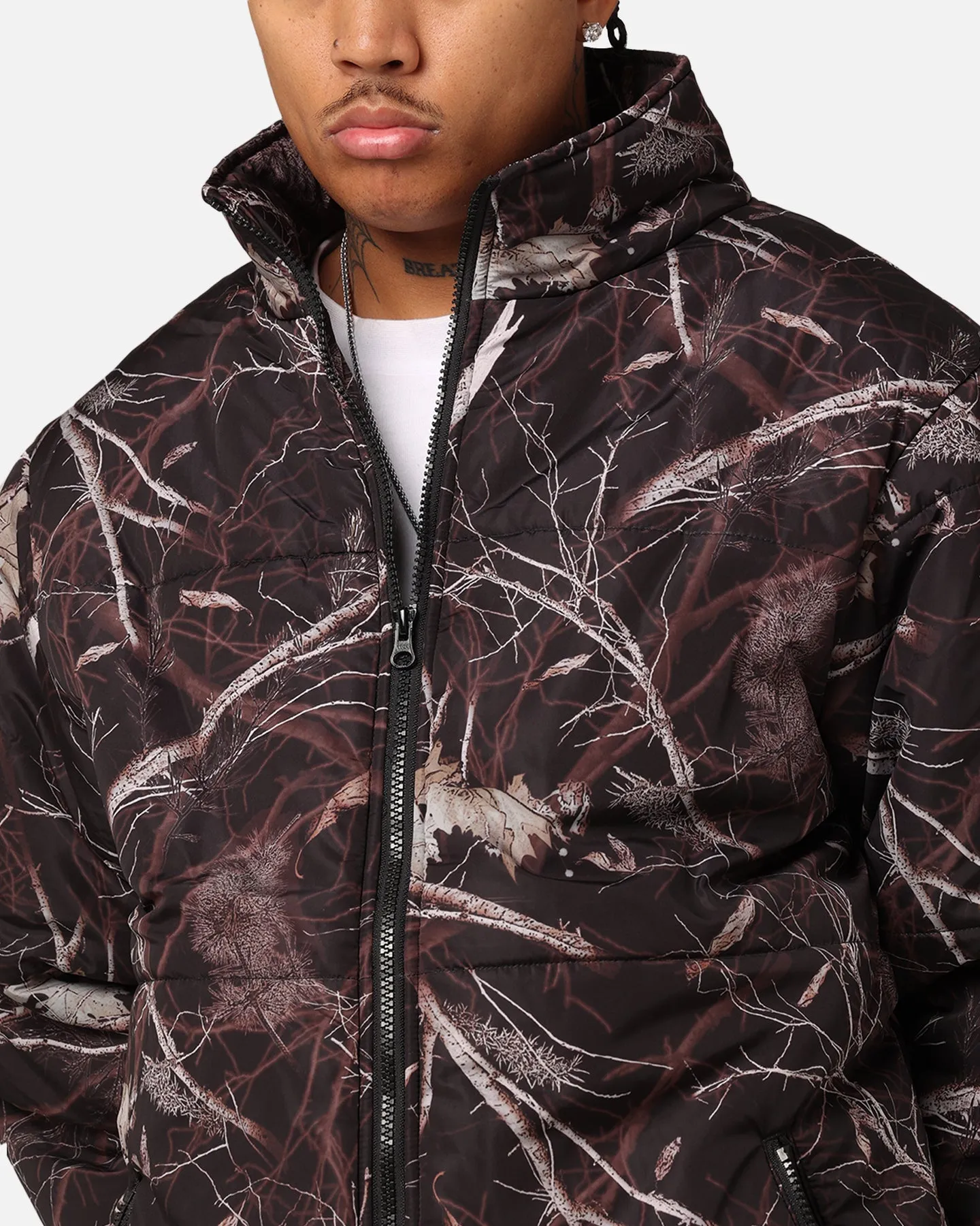 X-Large Wave Dye Puffer Jacket Dark Camo