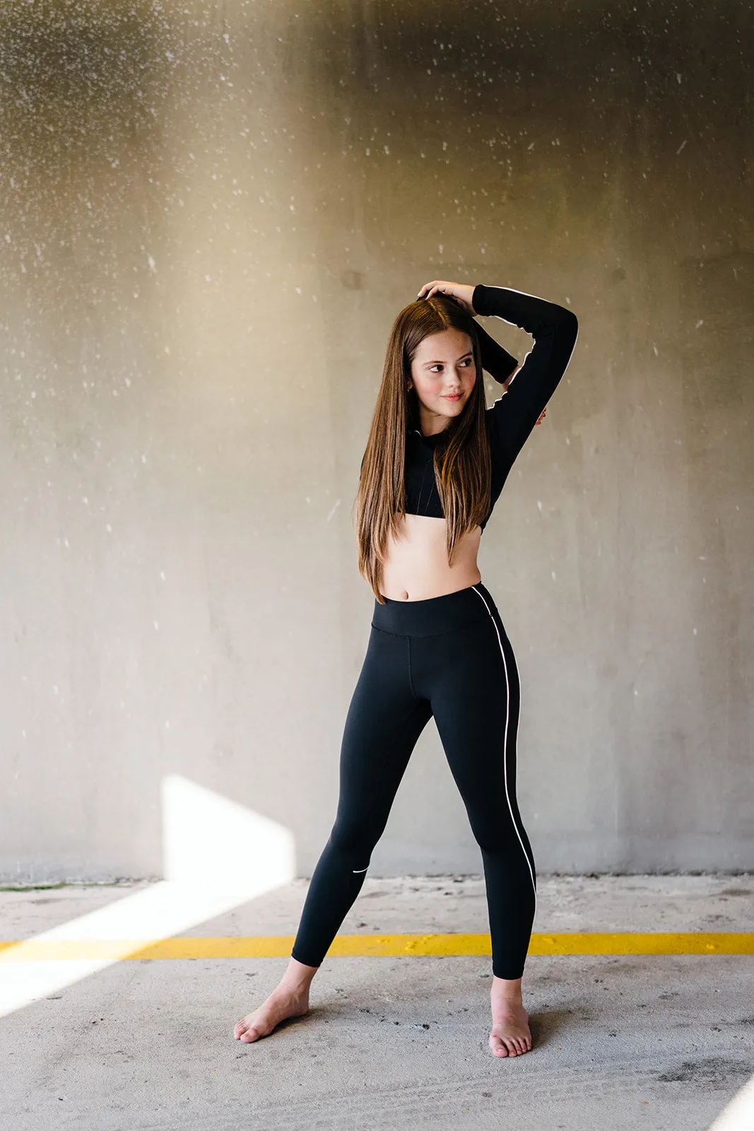 Youth Black Stella Leggings